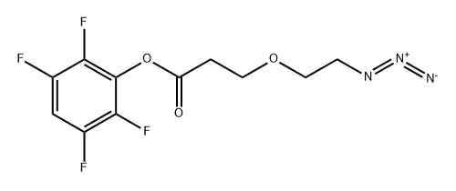 Azido-PEG1-TFP ester 化学構造式