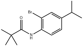 N-(2-bromo-4-isopropylphenyl)pivalamide 结构式