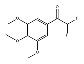 2,2-Difluoro-1-(3,4,5-trimethoxyphenyl)ethanone,1807822-36-1,结构式