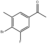 1-(4-Bromo-3-fluoro-5-methylphenyl)ethanone Struktur