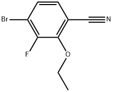 Benzonitrile, 4-bromo-2-ethoxy-3-fluoro- Structure