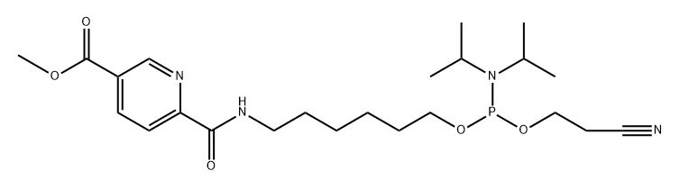 5'-Niacin-C6-CE phosphoramidite Structure