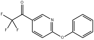 2,2,2-Trifluoro-1-(6-phenoxypyridin-3-yl)ethanone Structure