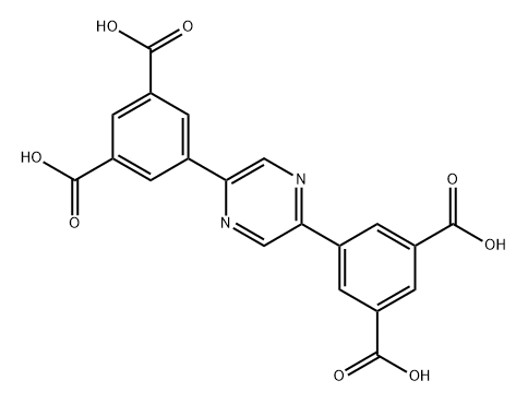 5,5′-(pyrazine-2,5-diyl)diisophthalic acid Structure