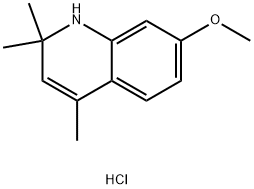 7-Methoxy-2,2,4-trimethyl-1,2-dihydroquinoline? hydrochloride Struktur