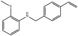 4-ethenyl-N-[2-(methylthio)phenyl]benzenemethanamine|4-乙烯基-N-2-(甲硫基)苯基]苯甲胺