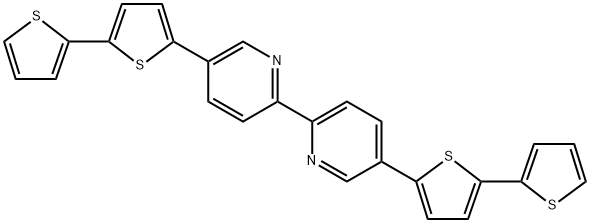 2,2'-Bipyridine, 5,5'-bis([2,2'-bithiophen]-5-yl)- 结构式