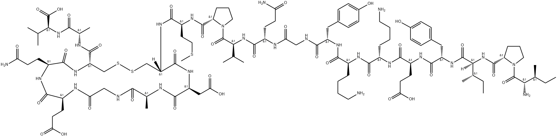 CART (55-76), RAT 化学構造式