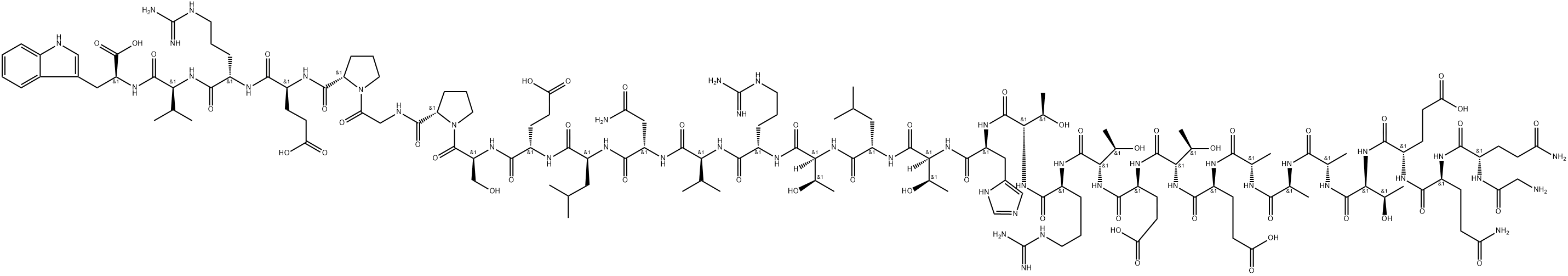 GLY-NEUROENDOCRINE REGULATORY PEPTIDE-3, 1815618-19-9, 结构式