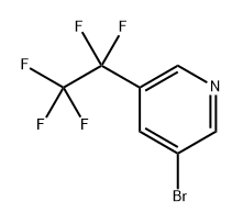 3-溴-5-(全氟乙基)吡啶,1816285-07-0,结构式