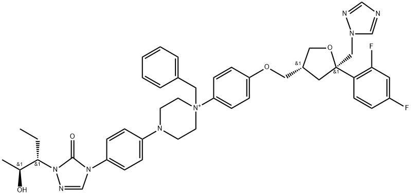 Posaconazole impurity 18 化学構造式