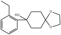 8-(2-ethylphenyl)-1,4-dioxaspiro[4.5]decan-8-ol Structure