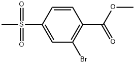 Methyl 2-bromo-4-(methylsulfonyl)benzoate 结构式