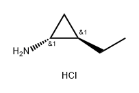 trans-2-ethylcyclopropan-1-amine hydrochloride,1820580-32-2,结构式