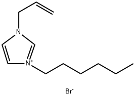 1H-Imidazolium, 1-hexyl-3-(2-propen-1-yl)-, bromide (1:1) Structure