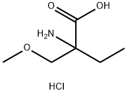 2-amino-2-(methoxymethyl)butanoic acid hydrochloride Structure