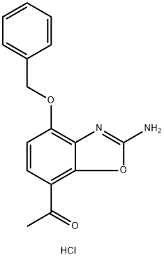 1-[2-amino-4-(benzyloxy)-1,3-benzoxazol-7-yl]ethanone hydrochloride 结构式