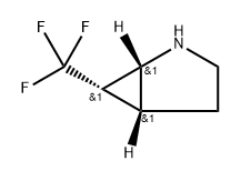 (1R,5R,6S)-6-(trifluoromethyl)-2-azabicyclo[3.1.0]hexane 结构式