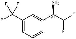 (R)-2,2-二氟-1-(3-(三氟甲基)苯基)乙-1-胺, 1821708-54-6, 结构式