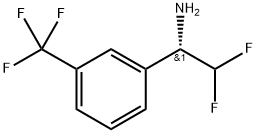 Benzenemethanamine, α-(difluoromethyl)-3-(trifluoromethyl)-, (αS)- Struktur