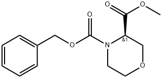 R-4-Cbz-3-morpholinecarboxylic acid methyl ester Structure