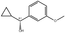 (R)-Cyclopropyl(3-methoxyphenyl)methanol 结构式