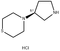 (S)-4-(Pyrrolidin-3-yl)thiomorpholine dihydrochloride Struktur