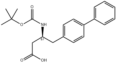 [1,1'-Biphenyl]-4-butanoic acid, β-[[(1,1-dimethylethoxy)carbonyl]amino]-, (S)- (9CI) Structure
