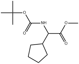 Cyclopentaneacetic acid, α-[[(1,1-dimethylethoxy)carbonyl]amino]-, methyl ester|