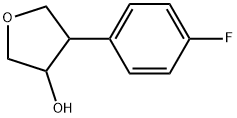 4-(4-Fluorophenyl)tetrahydrofuran-3-ol Structure