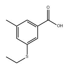 3-(ethylthio)-5-methylbenzoic acid Structure