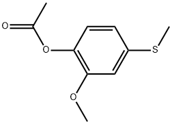 Phenol, 2-methoxy-4-(methylthio)-, 1-acetate Structure