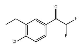 1-(4-Chloro-3-ethyl-phenyl)-2,2-difluoro-ethanone,1822673-69-7,结构式