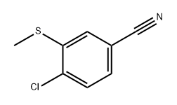 4-chloro-3-(methylthio)benzonitrile Struktur