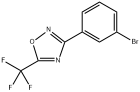 3-(3-bromophenyl)-5-(trifluoromethyl)-1,2,4-oxadiazole Struktur