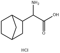 2-amino-2-{bicyclo[2.2.1]heptan-2-yl}acetic acid hydrochloride 化学構造式