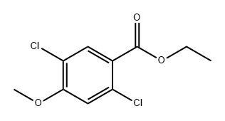 Ethyl 2,5-dichloro-4-methoxybenzoate 化学構造式