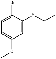 Benzene, 1-bromo-2-(ethylthio)-4-methoxy- 结构式