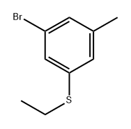 (3-bromo-5-methylphenyl)(ethyl)sulfane,1823045-66-4,结构式