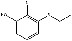 2-Chloro-3-(ethylthio)phenol Structure