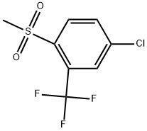 4-Chloro-1-(methylsulfonyl)-2-(trifluoromethyl)benzene Structure