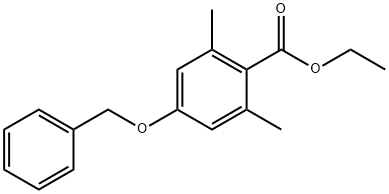 ethyl 4-(benzyloxy)-2,6-dimethylbenzoate Structure