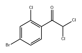 1-(4-bromo-2-chlorophenyl)-2,2-dichloroethanone Structure
