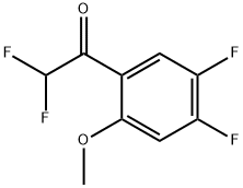 1-(4,5-Difluoro-2-methoxy-phenyl)-2,2-difluoro-ethanone Struktur