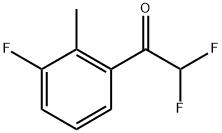 2,2-Difluoro-1-(3-fluoro-2-methyl-phenyl)-ethanone Structure