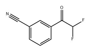 3-(2,2-Difluoro-acetyl)-benzonitrile,1823322-03-7,结构式
