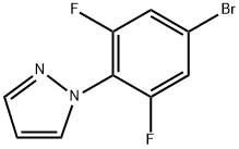 1-(4-bromo-2,6-difluorophenyl)-1H-pyrazole Structure