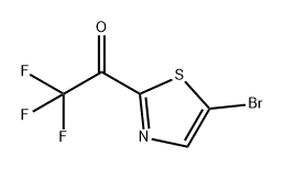 1-(5-bromo-1,3-thiazol-2-yl)-2,2,2-trifluoroethan-1-
one 结构式