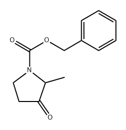 2-Methyl-3-oxo-pyrrolidine-1-carboxylic acid benzyl ester 结构式