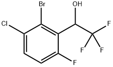 1-(2-Bromo-3-chloro-6-fluorophenyl)-2,2,2-trifluoroethanol Structure